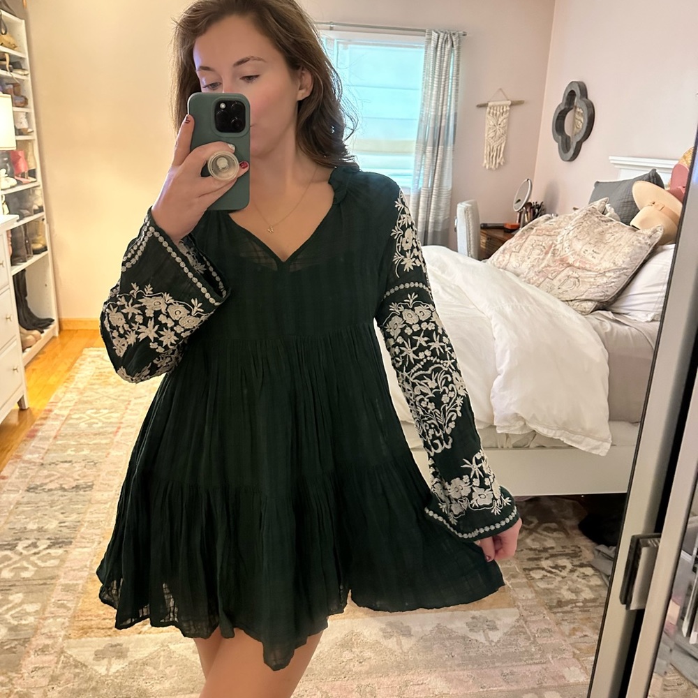 Free People Embroidered Dress